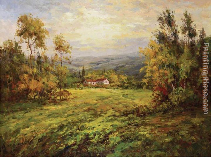 Italian Country Home painting - Hulsey Italian Country Home art painting